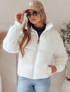 Dámská krátká zimní prošívaná bunda bílá Dstreet model 21990563 - FashionStreet