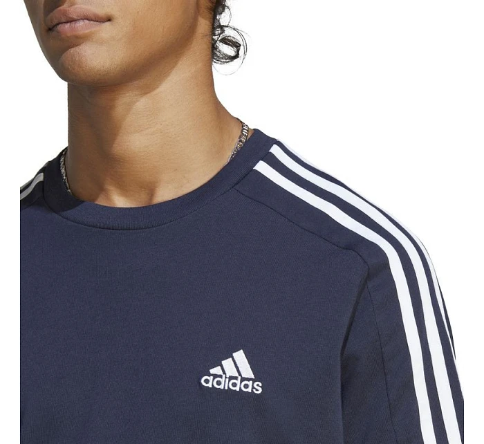 Pánske tričko adidas Essentials Single Jersey 3-Stripes Tee M IC9335
