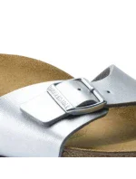Dámske žabky Birkenstock Madrid Birko-Flor Silver regular wide (0040411) dámske Dámske žabky Birkenstock Madrid Birko-Flor Silver regular wide (0040411) dámske