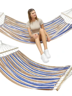 ZÁHRADNÝ HAMMAK 1 OSOBA 200x100 cm s tyčou 1052182