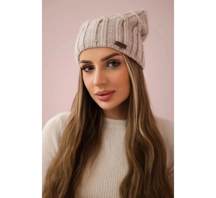 Milano fleecová čiapka K203 svetlo béžová