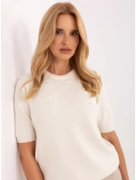 Sweter PM SW PM model 21308076 jasny beżowy - FPrice Sweter PM SW PM model 21308076 jasny beżowy - FPrice
