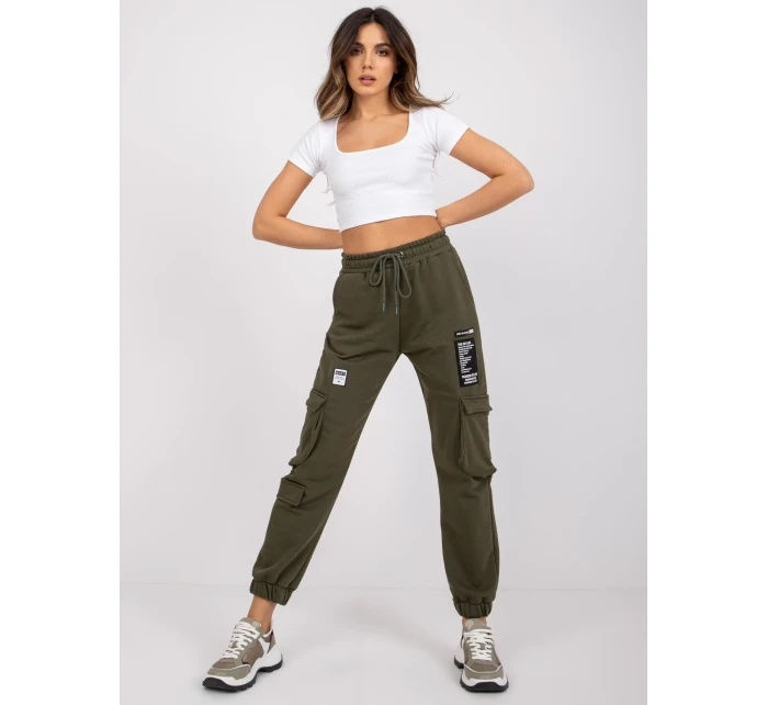 Tepláky RV DR 7461.03 khaki