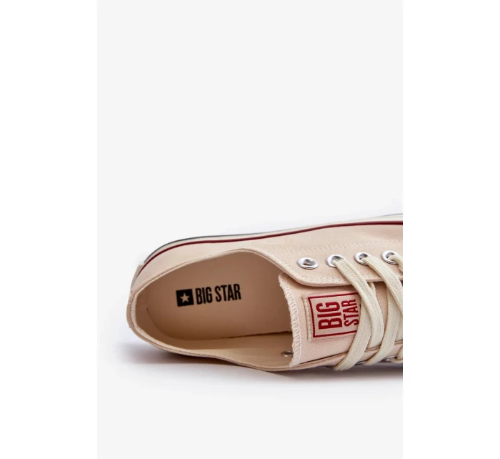 Dámske nízke tenisky Big Star Beige Dámske nízke tenisky Big Star Beige