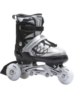 INLINE KORČULE-KORČULE NA KOLIESKOVÉ KORČULE 4V1 ENERO PRO LED 38-41 ŠEDÁ