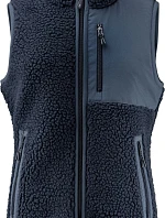 James Harvest Kingsley Fleece Vest Women Dámska fleecová vesta Sherpa „Two-Tone“ 62.1505 námornícka modrá