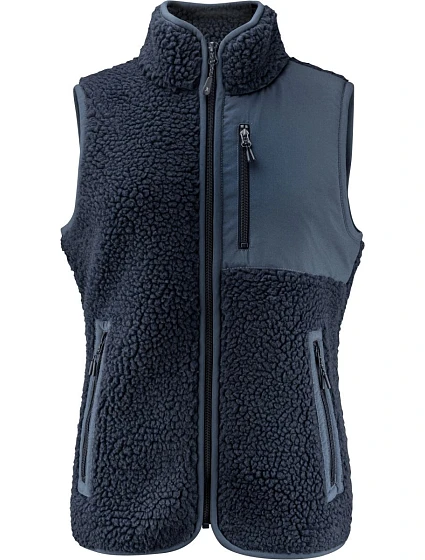 James Harvest Kingsley Fleece Vest Women Dámska fleecová vesta Sherpa „Two-Tone“ 62.1505 námornícka modrá James Harvest Kingsley Fleece Vest Women Dámska fleecová vesta Sherpa „Two-Tone“ 62.1505 námornícka modrá