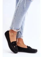 Klasyczne Zamszowe Mokasyny Czarne Good Time Klasyczne Zamszowe Mokasyny Czarne Good Time