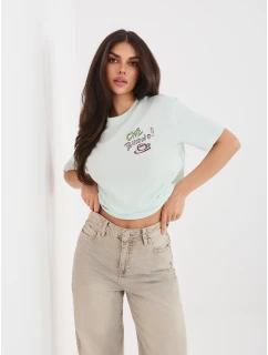 T shirt D12022AH02645AA mietowy