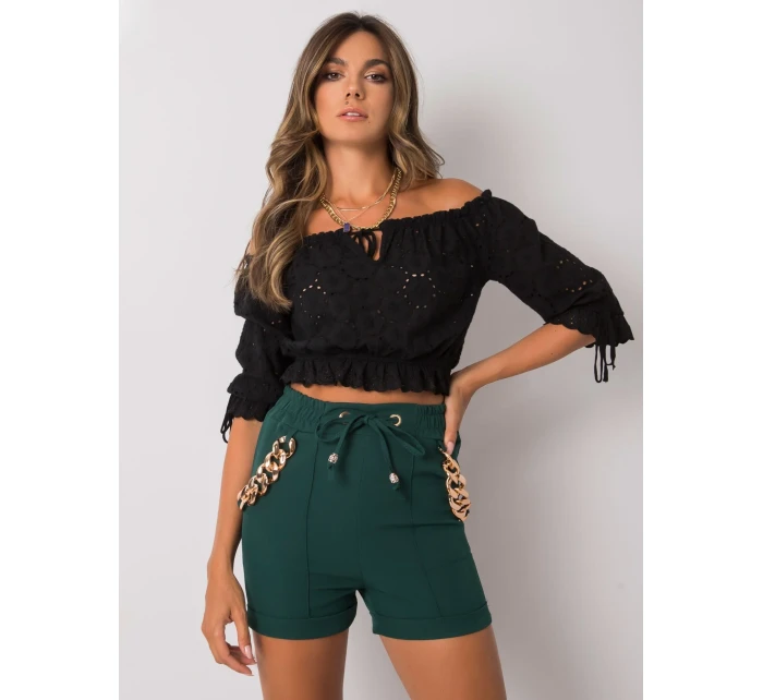 Šortky DHJ SN model 15747286 tmavě zelená - FPrice