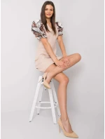 Šaty LC SK 22K model 16274891 béžová - FPrice Šaty LC SK 22K model 16274891 béžová - FPrice