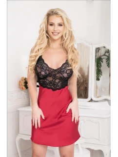 Dámská noční košilka / model Červená s černou model 20857742 - Kalimo