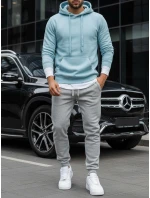 Pánská mikina s kapucí modrá Dstreet model 21963955 - FashionStreet