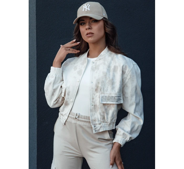 Dámská béžová bomber bunda Dstreet model 21979611 - FashionStreet
