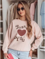 Dámská mikina s potiskem LOVE růžová Dstreet model 21988181 - FashionStreet