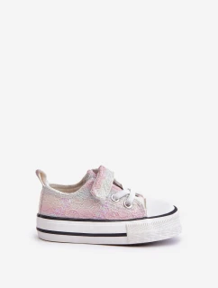 Trampki Dziecięce Na Rzep Z Cekinami Multikolor Caloma