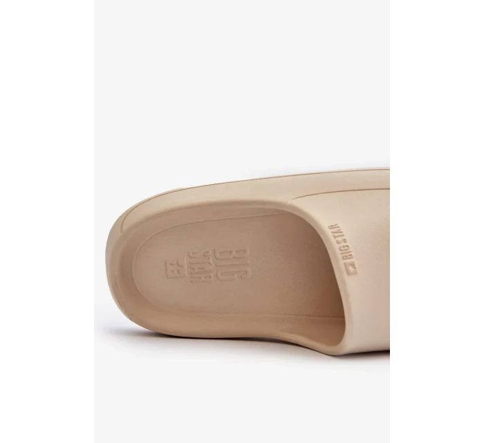 Ľahké dámske papuče Big Star Beige