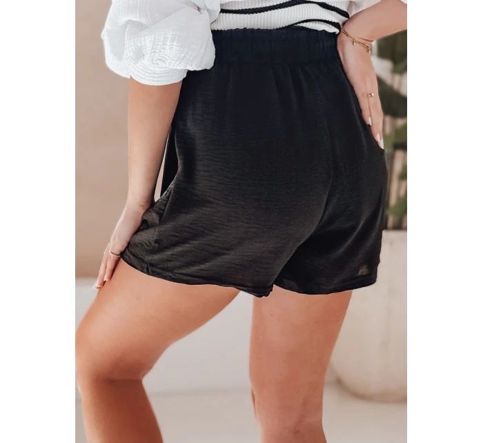 Dámske látkové šortky SUMMER TRIP black FashionStreet SY0433
