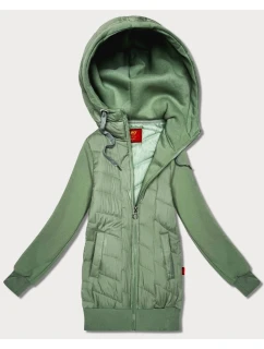 Dámska mikina Goodlookin z pistáciovej zmesi (AMG-175)