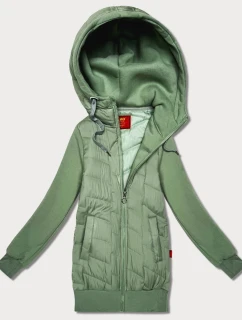 Dámska mikina Goodlookin z pistáciovej zmesi (AMG-175)