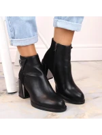 D&A S.Barski Premium Collection W OLI238 čierne zateplené čižmy s ozdobným stĺpikom D&A S.Barski Premium Collection W OLI238 čierne zateplené čižmy s ozdobným stĺpikom