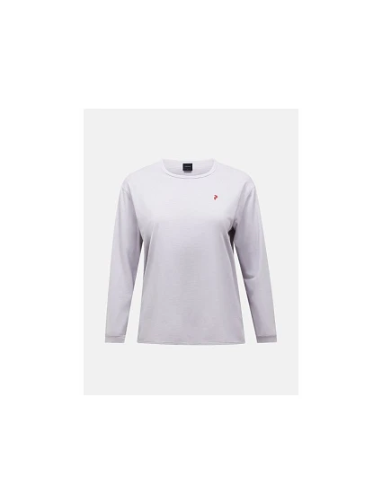 Dámske tričko PEAK PERFORMANCE W Trail Longsleeve, šedá farba Dámske tričko PEAK PERFORMANCE W Trail Longsleeve, šedá farba