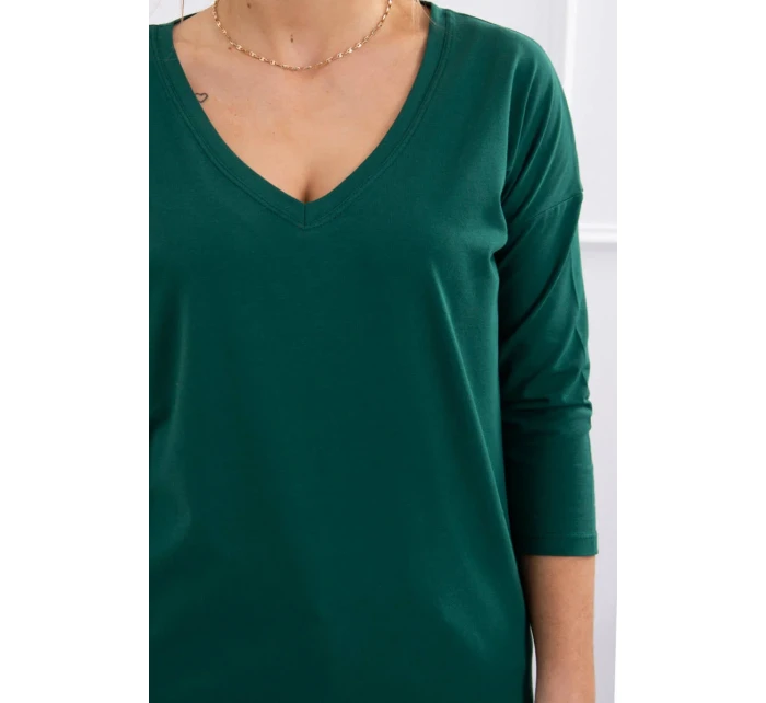 Halenka s výstřihem do V zelená Halenka s výstřihem do V zelená