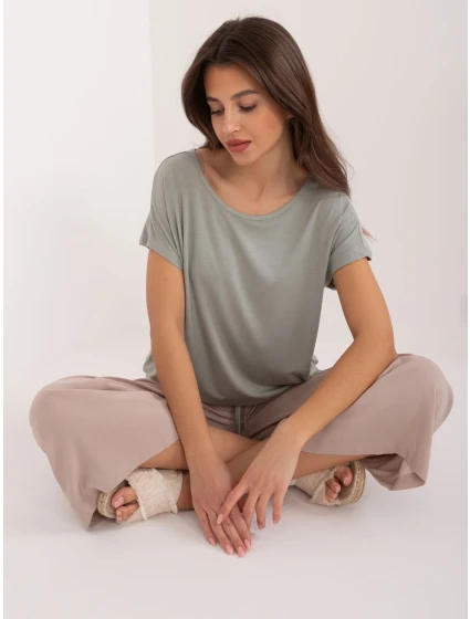 Blúzka D12100R02646A khaki