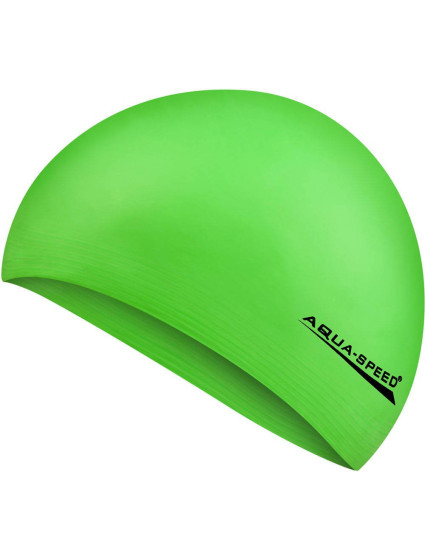 AQUA SPEED Plavecká čiapka Soft Latex Green Pattern 04