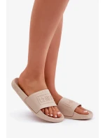 Ľahké dámske papuče Big Star OO274035 Beige