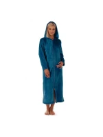 Unisex župan SIENA dlhý s kapucňou a zipsom 3656 6430 petrol - Vestis Unisex župan SIENA dlhý s kapucňou a zipsom 3656 6430 petrol - Vestis