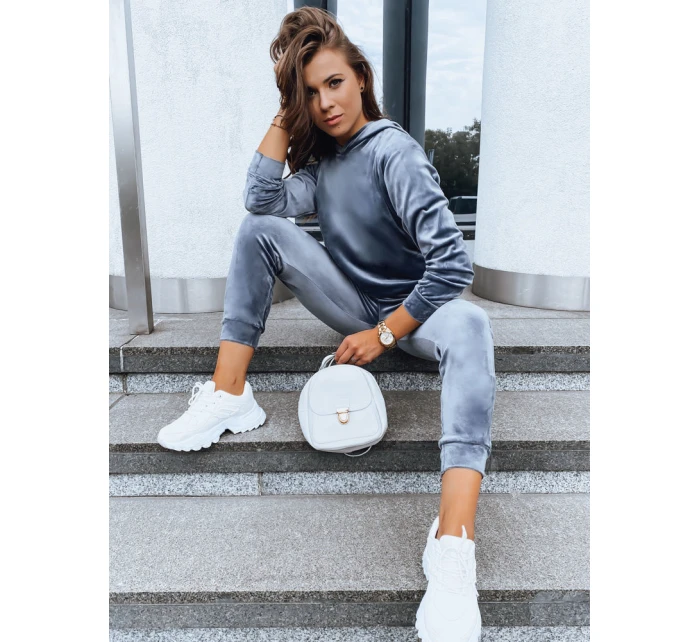 Dámsky grafitový velúrový set SO COMFY FashionStreet AY0885