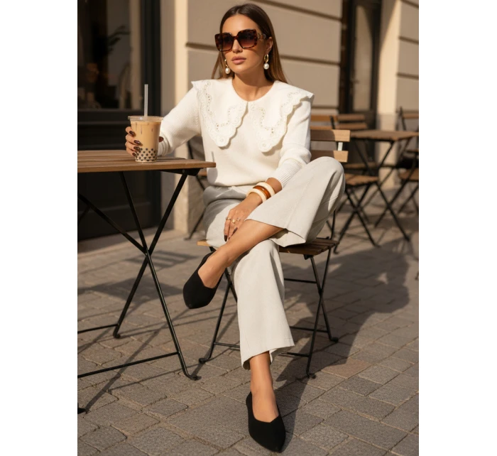 Dámske semišové baleríny so špicatou špičkou čierne FashionStreet ZY1424