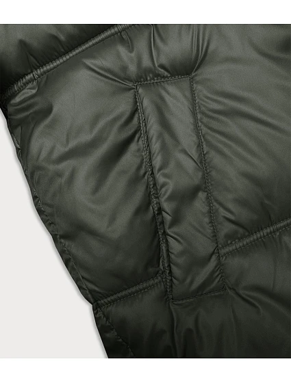 Dámská bunda v army barvě se střihem model 21246844 - S'WEST