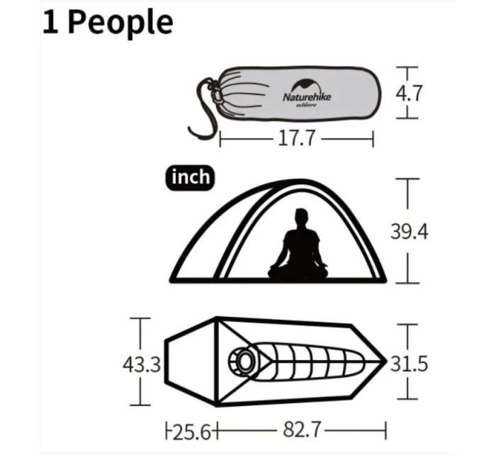 Stan Cloud Up 1  Green model 21716803 - Naturehike