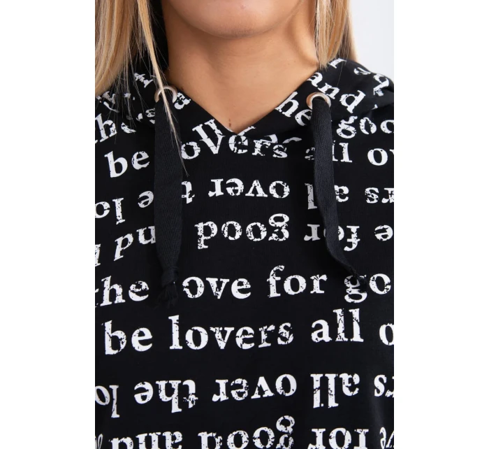 Sada s potlačou čierna