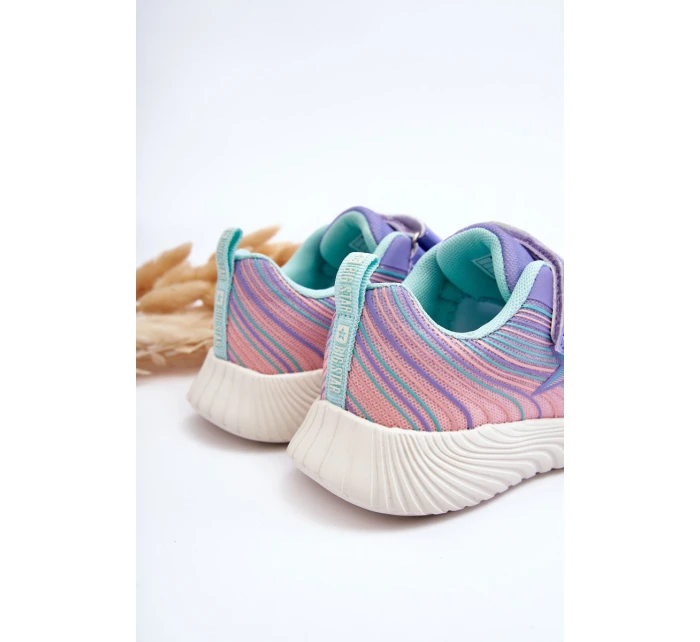 Lekkie Dziecięce Buty Sportowe Memory Foam System Big Star LL374151 Fioletowe Lekkie Dziecięce Buty Sportowe Memory Foam System Big Star LL374151 Fioletowe