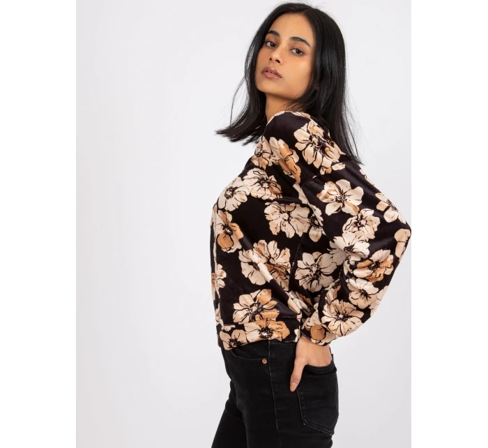 Blúzka DHJ BZ 6550 1.29P čierna a béžová