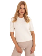 Sweter PM SW PM model 21308076 jasny beżowy - FPrice Sweter PM SW PM model 21308076 jasny beżowy - FPrice