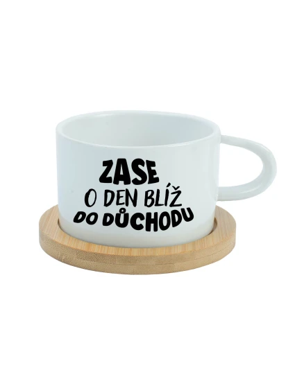 MOHOL BY som byť milý, ale nechcem - biely hrnček s makrónkou 200 ml