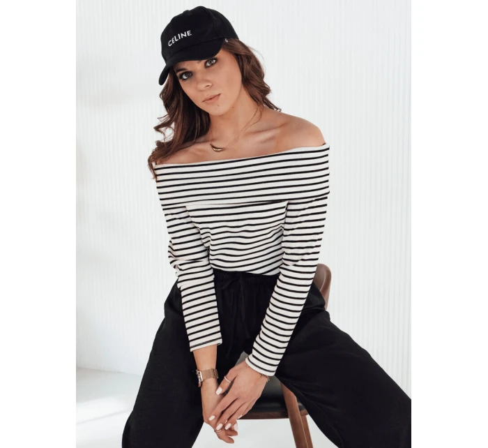 Dámská pruhovaná halenka černá Dstreet model 21972894 - FashionStreet