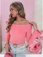 Dámská halenka s odhalenými rameny růžová Dstreet model 21985581 - FashionStreet