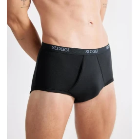 Pánske základné maxi boxerky - BLACK - black 0004 - SLOGGI