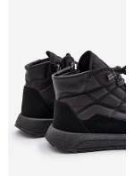 Zateplené Pánské Zimní Boty Šněrovací Progress model 21677011 Černé - Boto Zateplené Pánské Zimní Boty Šněrovací Progress model 21677011 Černé - Boto