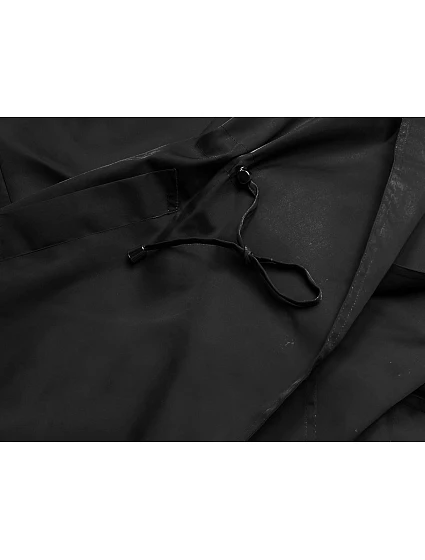 Tenký černý dámský kabát model 17019382 - Ann Gissy