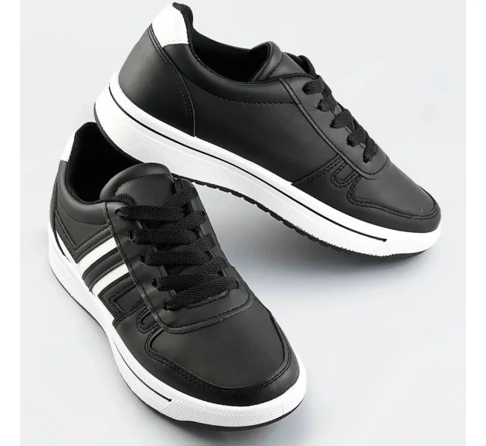 Čierno-biele dámske športové topánky (AD-587)