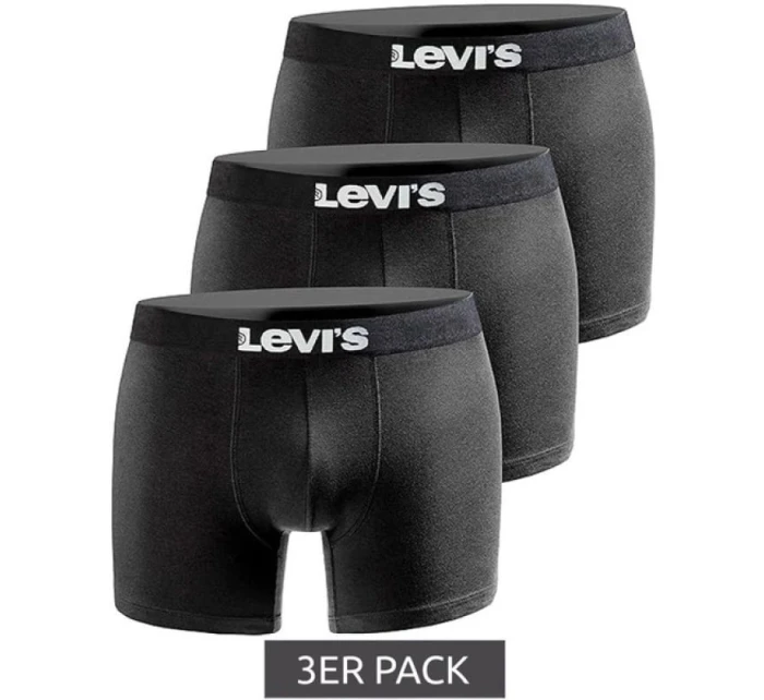Pánske boxerky Levi's 3-Pack Black Cotton