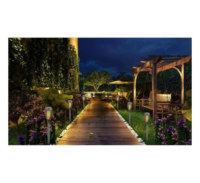 LAMPA SOLARNA  12 LED  SZARA - model 21831097