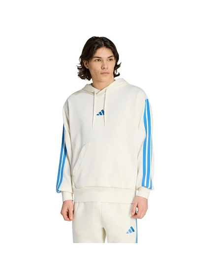 Pánska mikina adidas Essentials 3-Stripes French Terry Hoodie cream KD4901 pánska Pánska mikina adidas Essentials 3-Stripes French Terry Hoodie cream KD4901 pánska