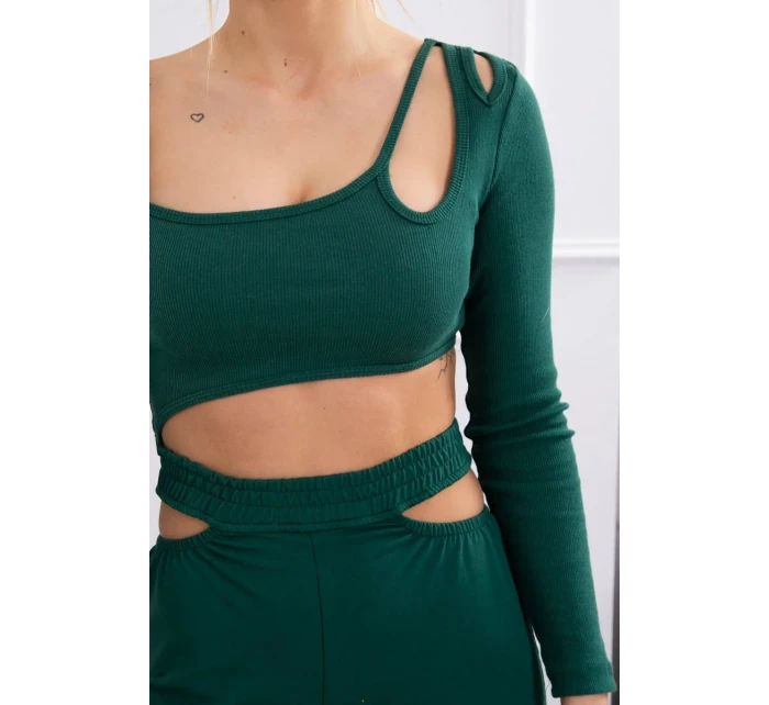 Souprava s halenkou zelená Souprava s halenkou zelená